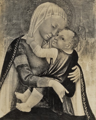 Anonimo — Neri di Bicci - sec. XV - Madonna con Bambino — insieme